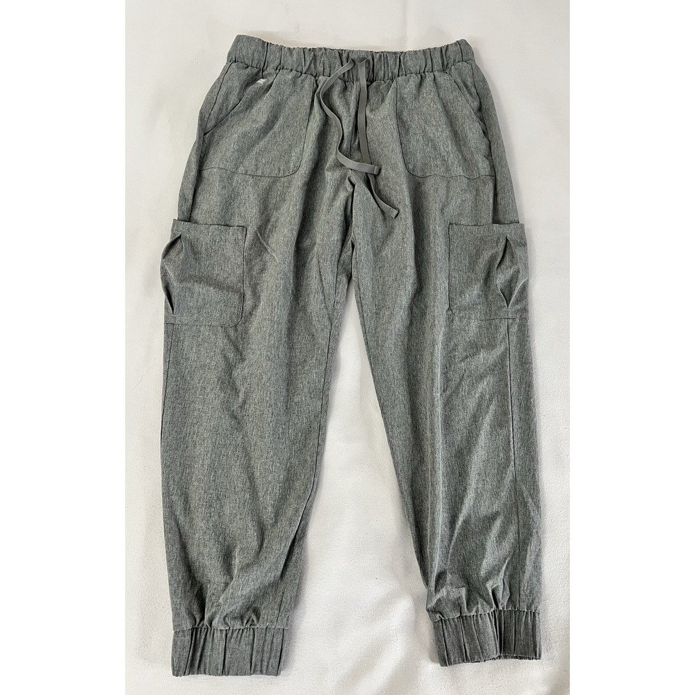Hanes Comfort Fit Women's Sz XL‎ Scrubs Pant Joggers Elastic Tie Waist Gray
